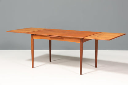 Edler Mid Century Esstisch ausziehbarer Danish Design Teak Holz Küchentisch Esszimmer Tisch