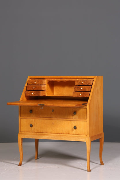 Secretary in Biedermeier style around 1930 writing furniture real wood chest of drawers desk