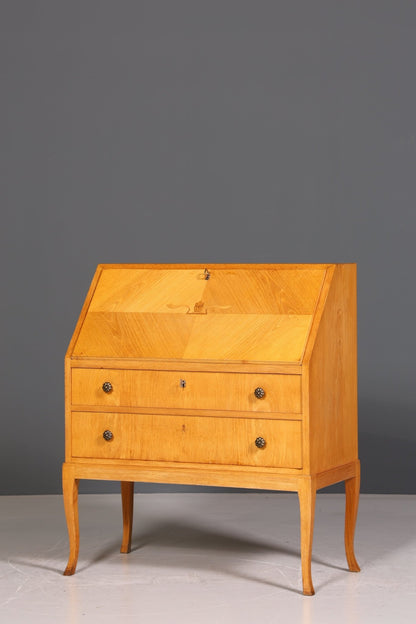 Secretary in Biedermeier style around 1930 writing furniture real wood chest of drawers desk