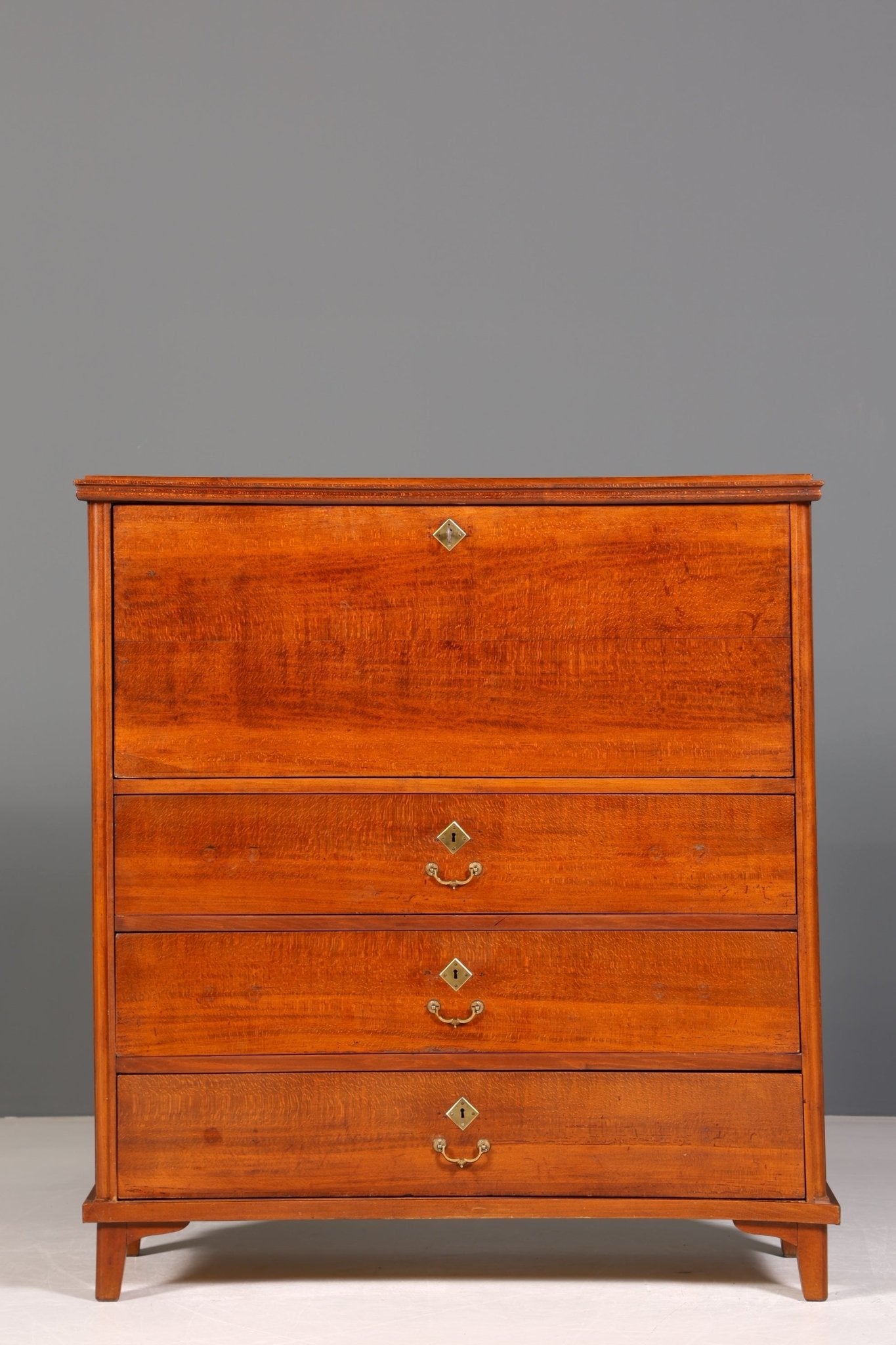 Stylish Biedermeier secretary Art Nouveau Vertiko antique chest of drawers writing chest