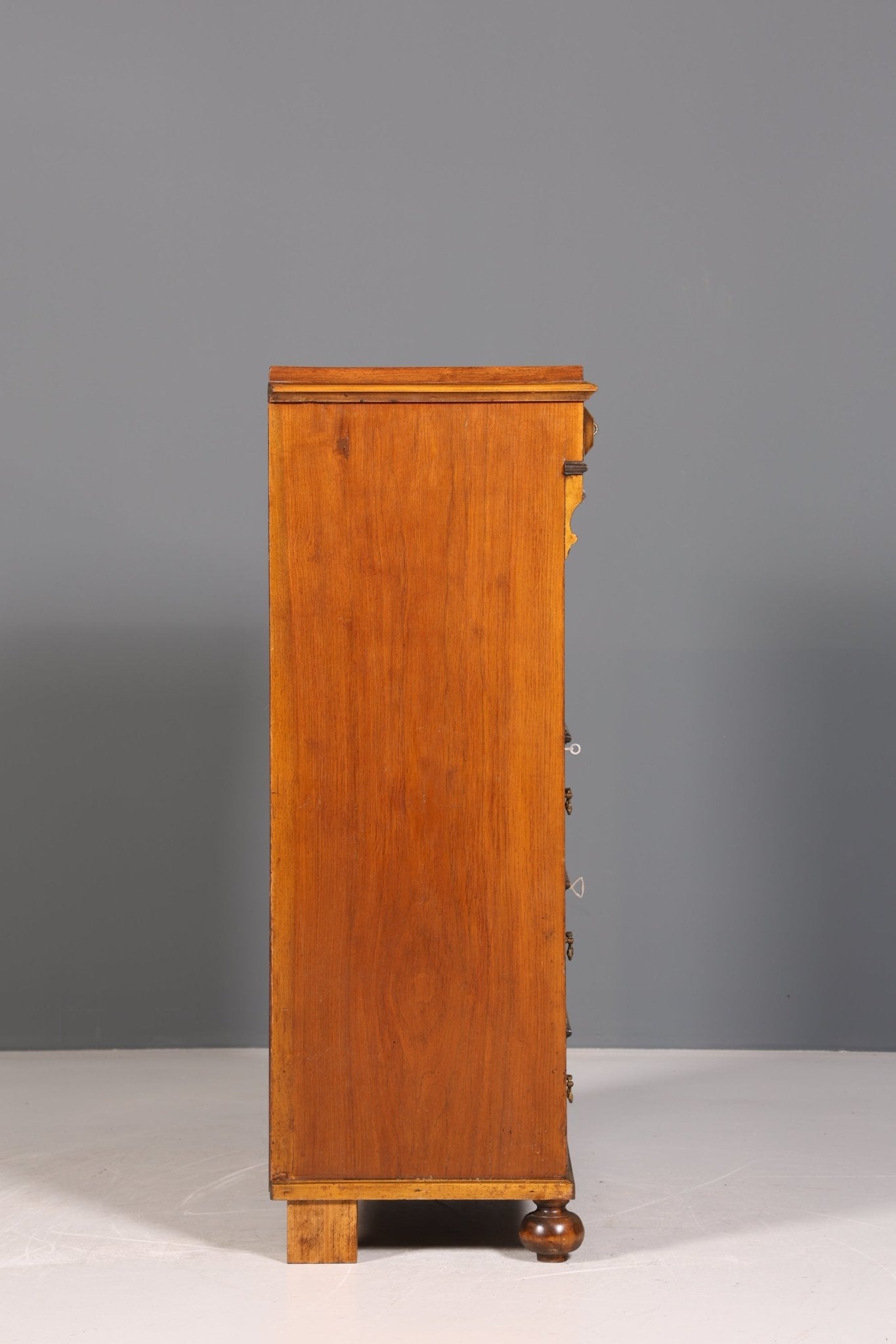 Stilvoller Gründerzeit Sekretär Vertiko Nussbaum Jugendstil Highboard Louis Philippe Kommode um 1880