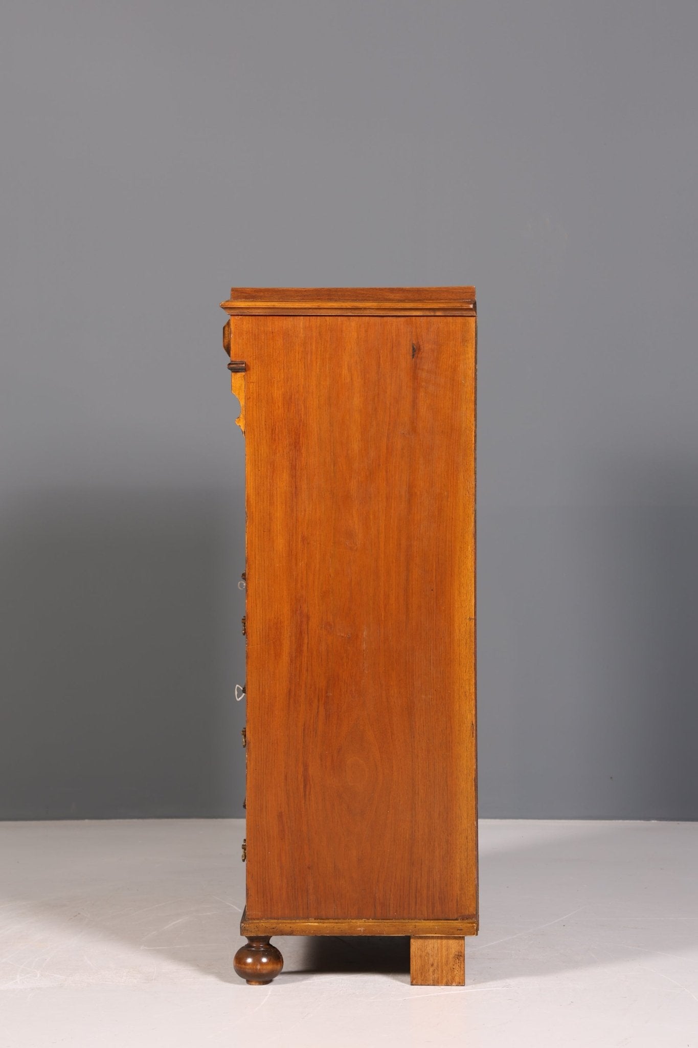 Stilvoller Gründerzeit Sekretär Vertiko Nussbaum Jugendstil Highboard Louis Philippe Kommode um 1880