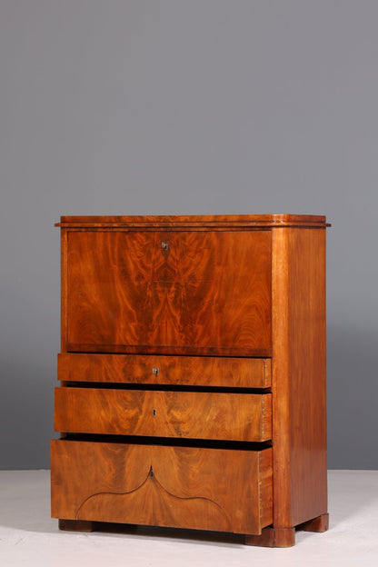 Stylish Louis Philippe Secretary Vertiko Wilhelminian style chest of drawers around 1880 Office