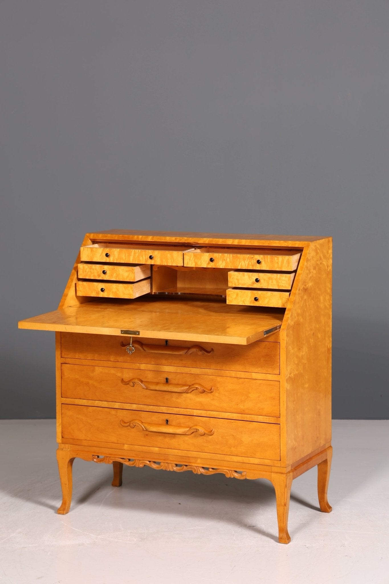 Stylish secretary around 1930 office chest of drawers real wood secretary desk chest of drawers