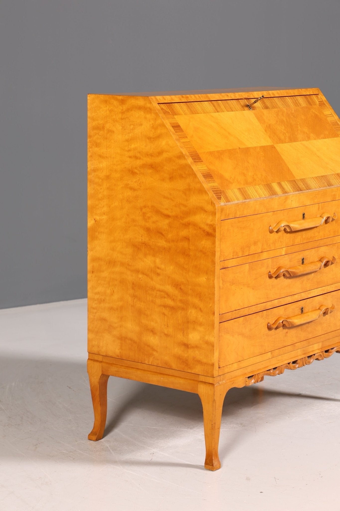 Stylish secretary around 1930 office chest of drawers real wood secretary desk chest of drawers