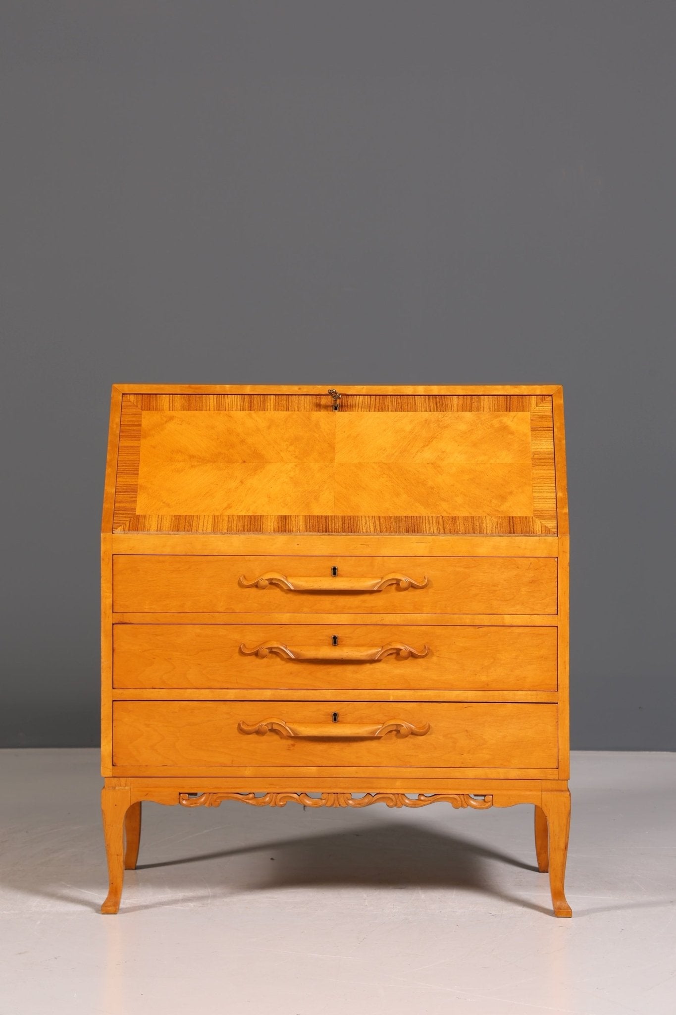 Stylish secretary around 1930 office chest of drawers real wood secretary desk chest of drawers