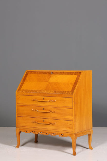 Stylish secretary around 1930 office chest of drawers cherry wood secretary desk chest of drawers