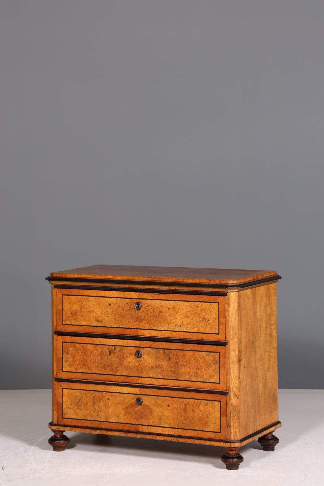 Fantastic Wilhelminian style chest of drawers Louis Philippe sideboard chest of drawers around 1890