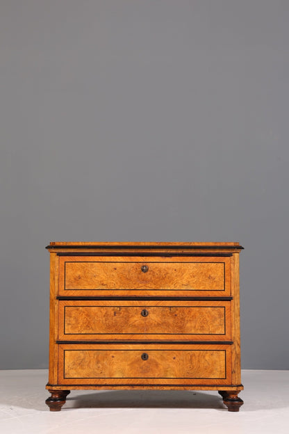 Fantastic Wilhelminian style chest of drawers Louis Philippe sideboard chest of drawers around 1890