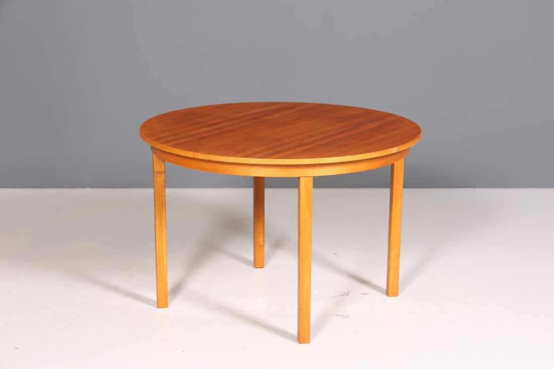 Traumhafter Mid Century Esstisch echt Holz Danish Design Tisch ausziehbarer Küchentisch 60er Jahre Tisch