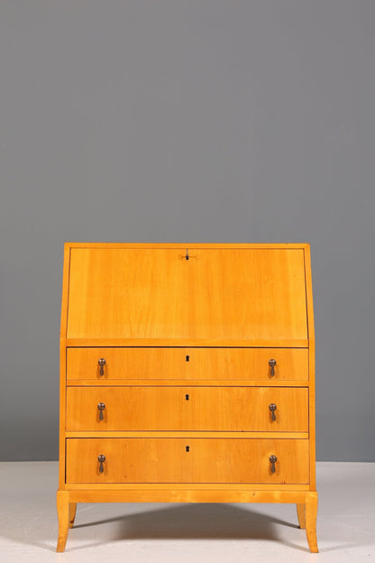 Dreamy Mid Century Secretary Office Chest of Drawers Cherry Wood Writing Desk