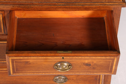 Beautiful English antique chest of drawers real wood sideboard chest of drawers