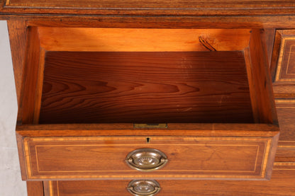 Beautiful English antique chest of drawers real wood sideboard chest of drawers