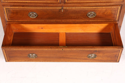 Beautiful English antique chest of drawers real wood sideboard chest of drawers