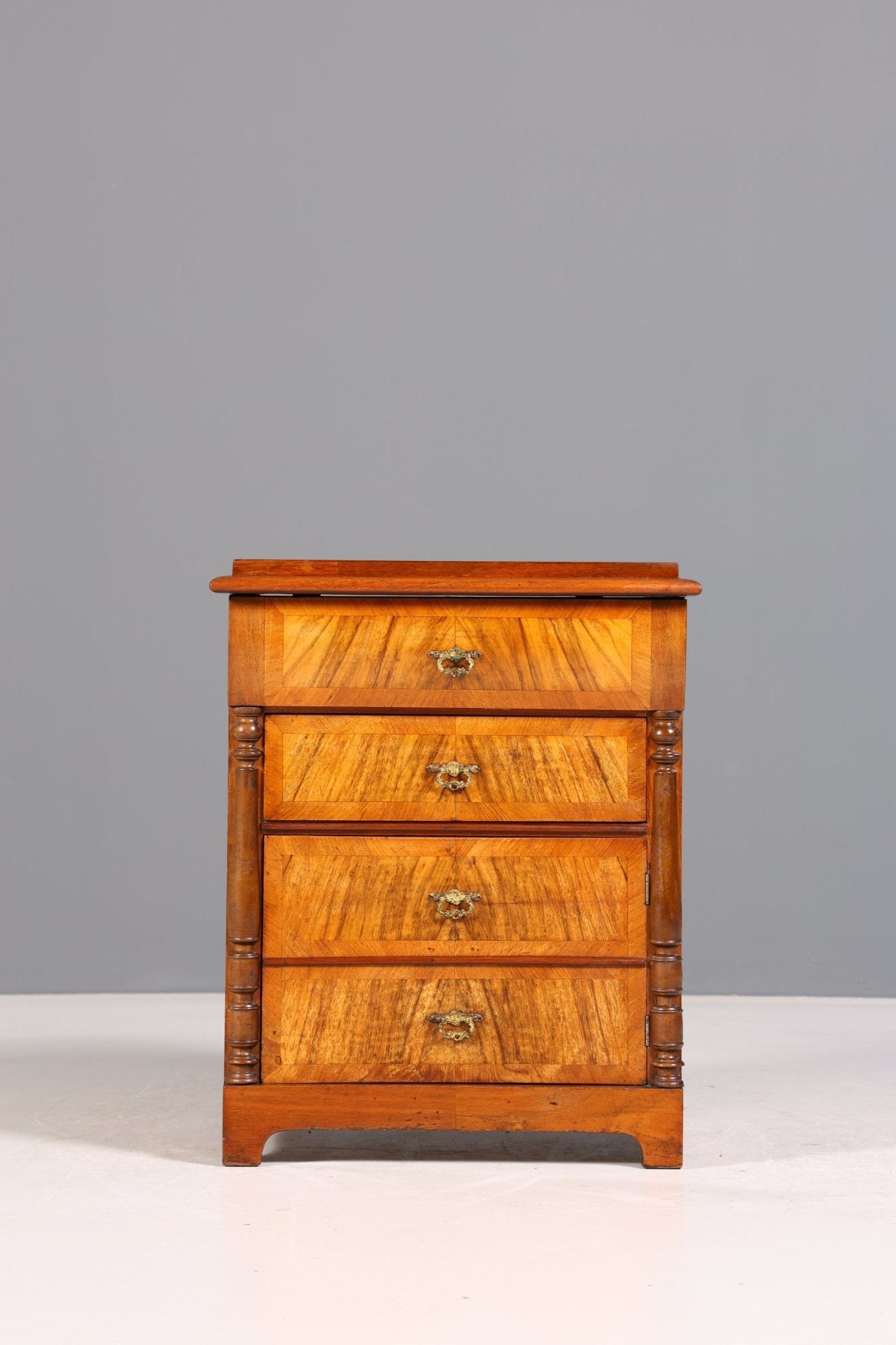 Beautiful Wilhelminian style chest of drawers Louis Philippe walnut sideboard around 1880