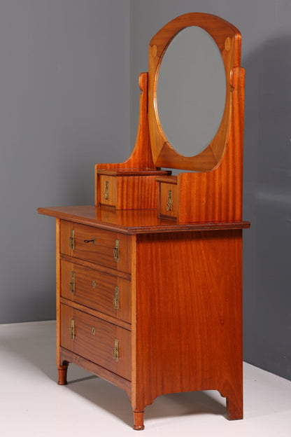 Beautiful Art Nouveau chest of drawers antique sideboard with mirror hallway chest of drawers