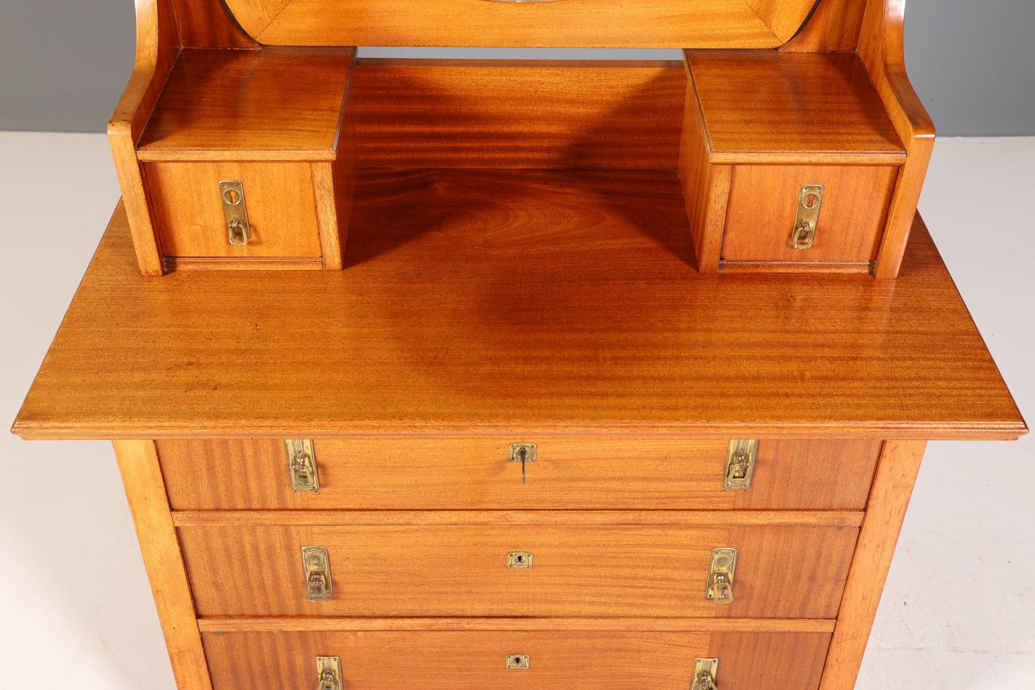 Beautiful Art Nouveau chest of drawers antique sideboard with mirror hallway chest of drawers