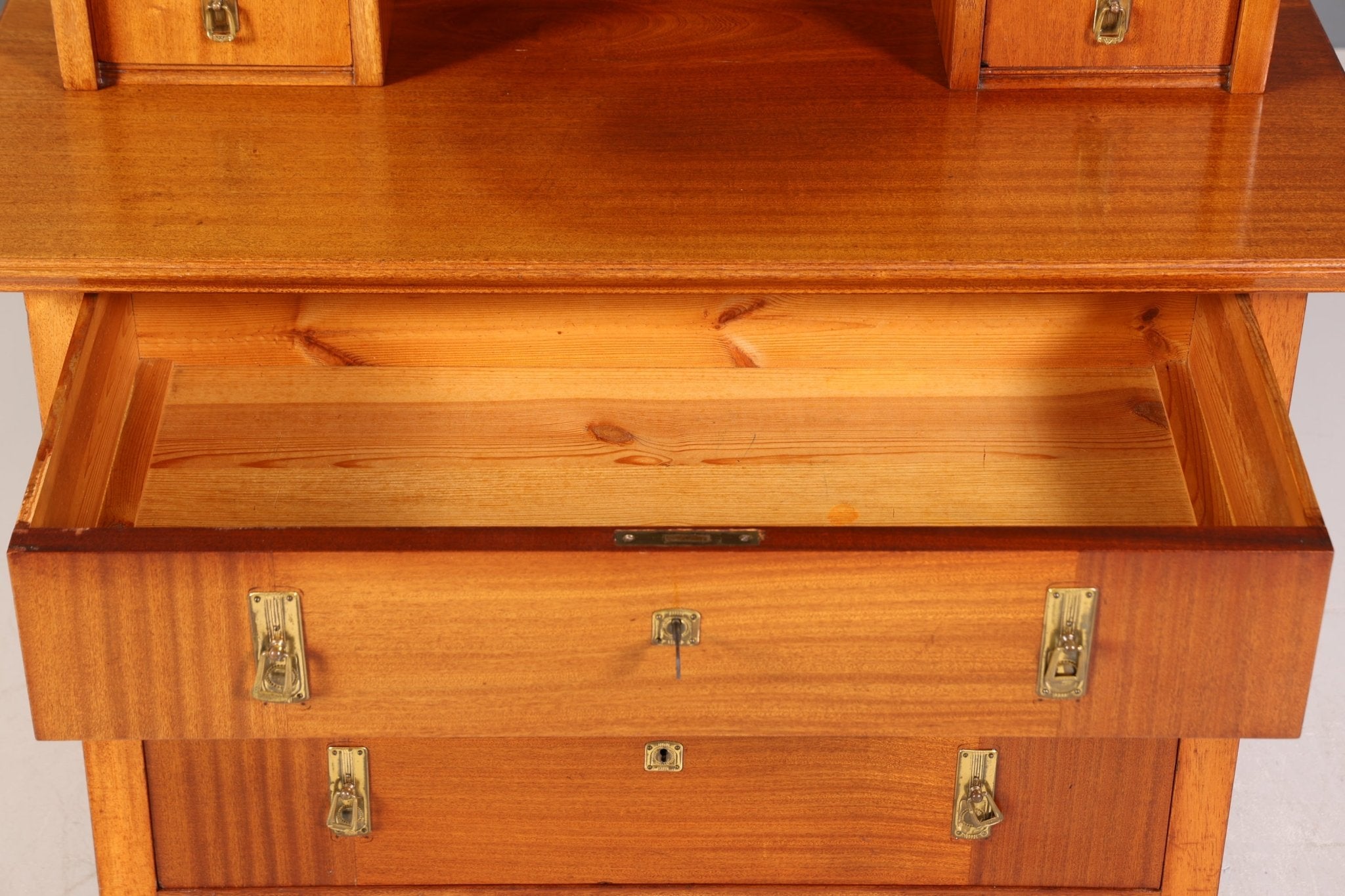 Beautiful Art Nouveau chest of drawers antique sideboard with mirror hallway chest of drawers