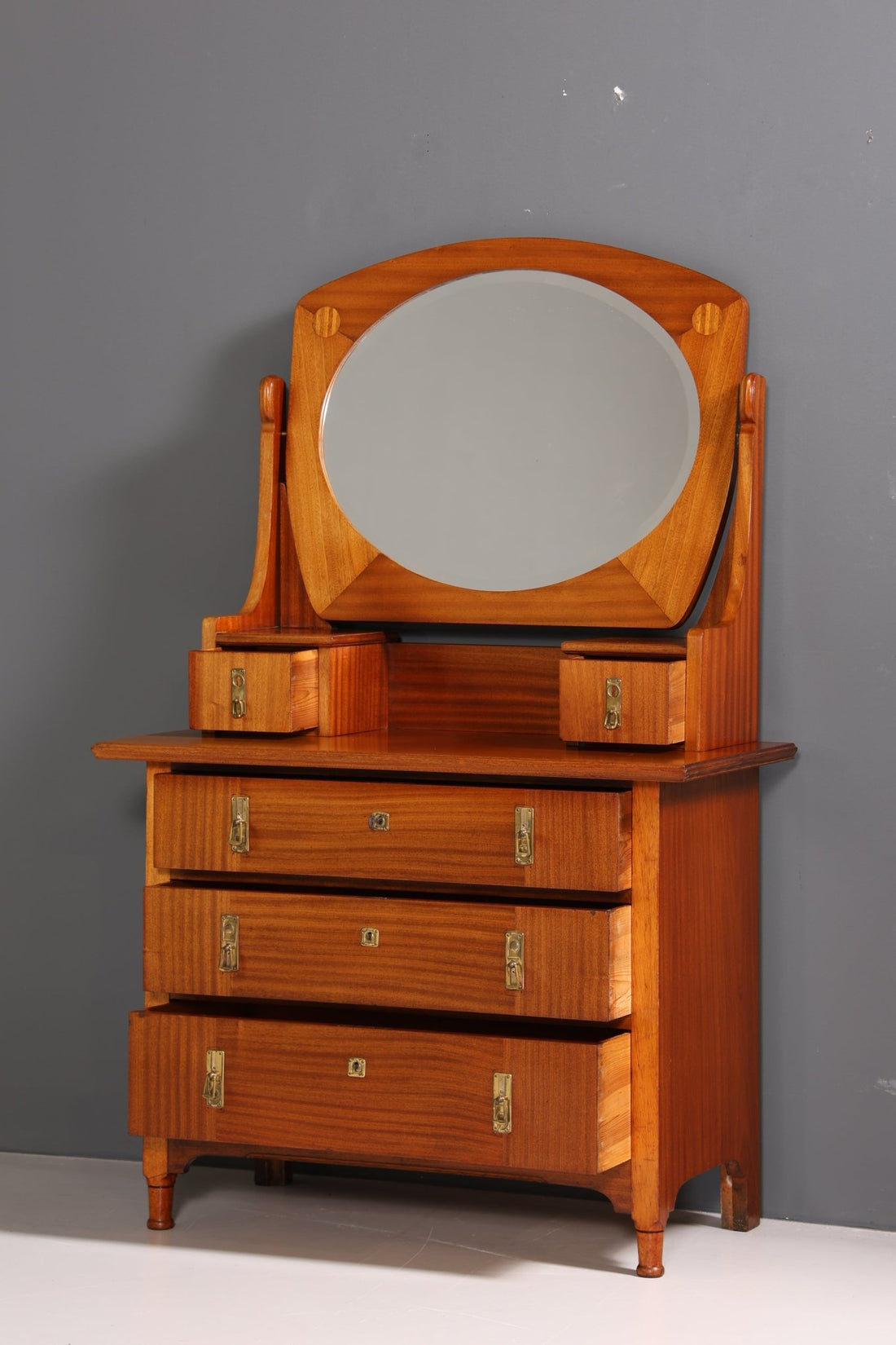 Beautiful Art Nouveau chest of drawers antique sideboard with mirror hallway chest of drawers