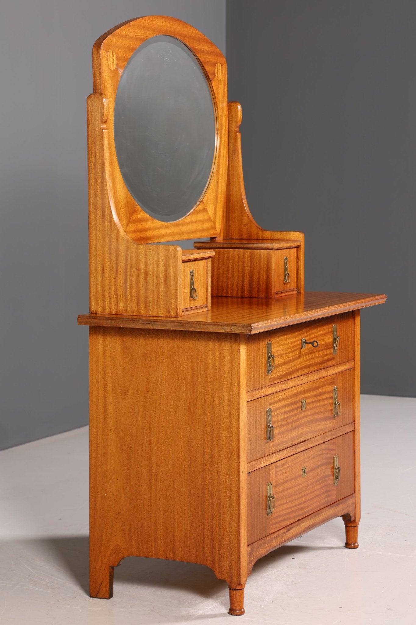 Beautiful Art Nouveau chest of drawers antique sideboard with mirror hallway chest of drawers