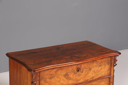 Beautiful Louis Philippe chest of drawers walnut around 1890