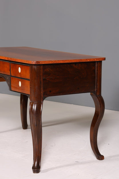 Beautiful Chippendale Desk Real Wood Antique 50s English Office Table Baroque Style Office Desk