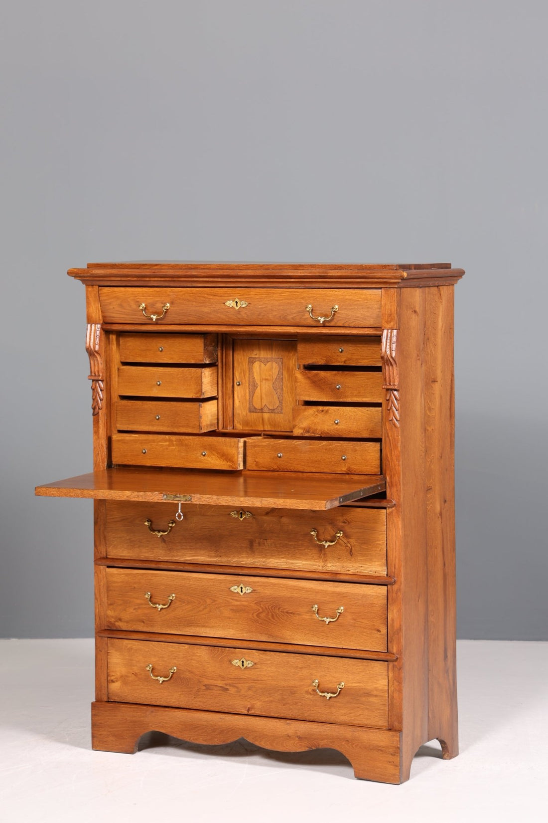 Wunderschöner Louis Philippe Sekretär um 1880 Gründerzeit Antik Schrank Chiffoniere Highboard