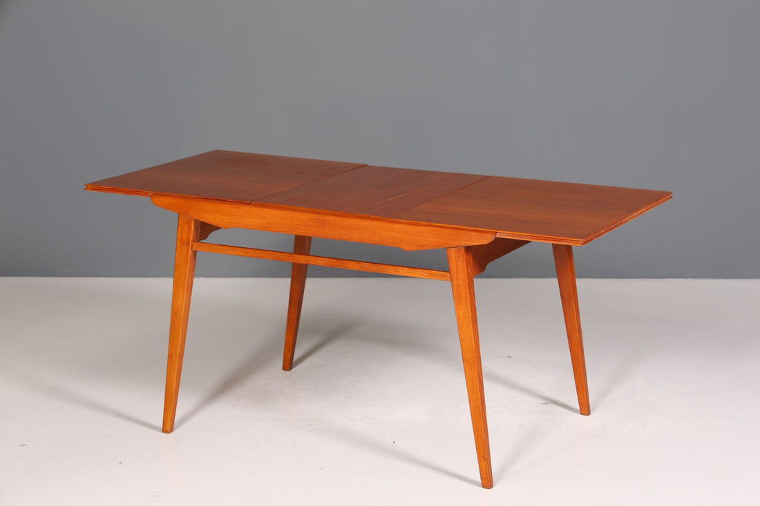 Wunderschöner Mid Century Esstisch ausziehbarer echt Holz Küchentisch Danish Design Esszimmer Tisch