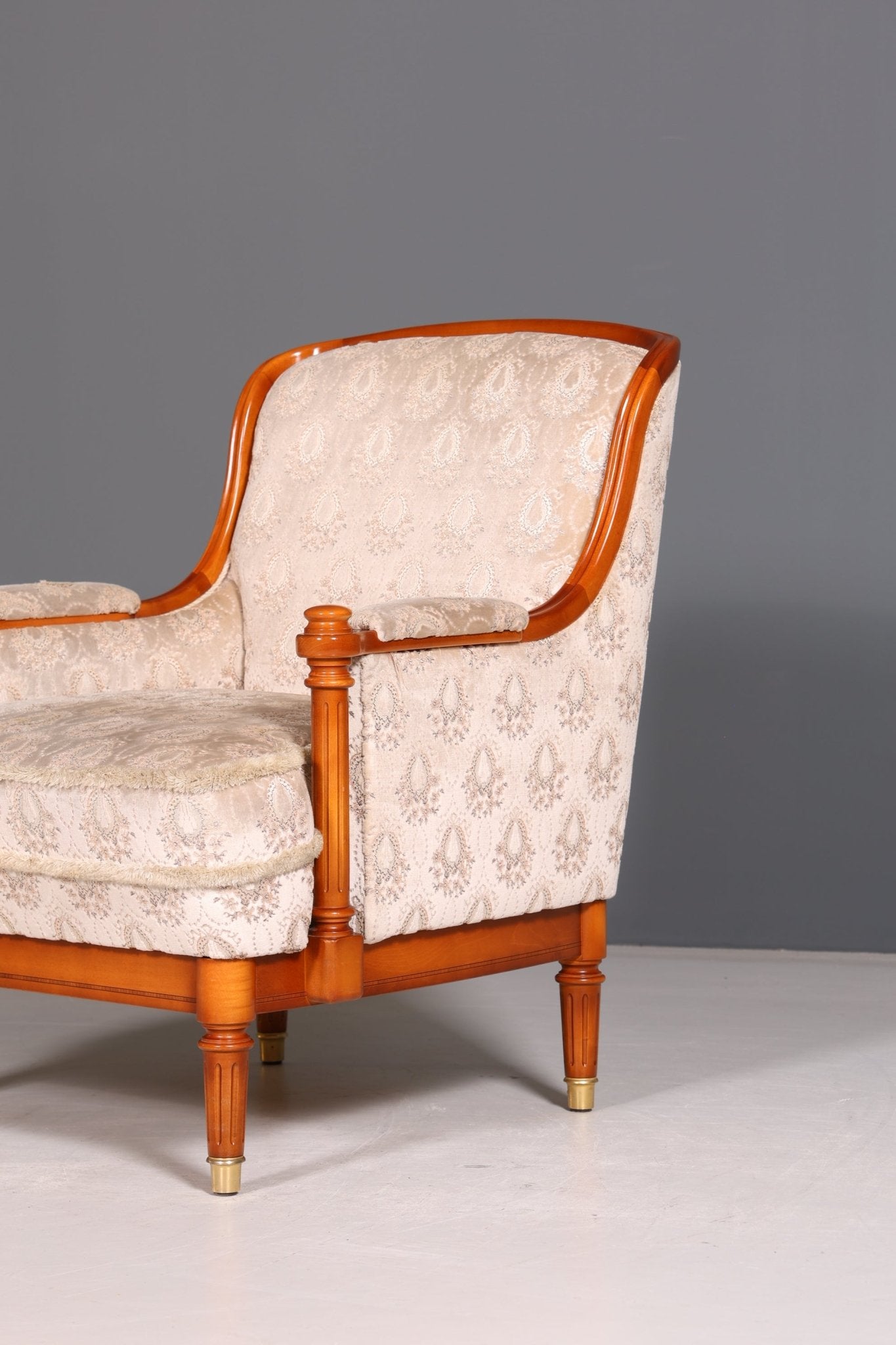 Beautiful original &quot;Warrings&quot; armchair Chippendale armchair antique style upholstered armchair 1 of 2