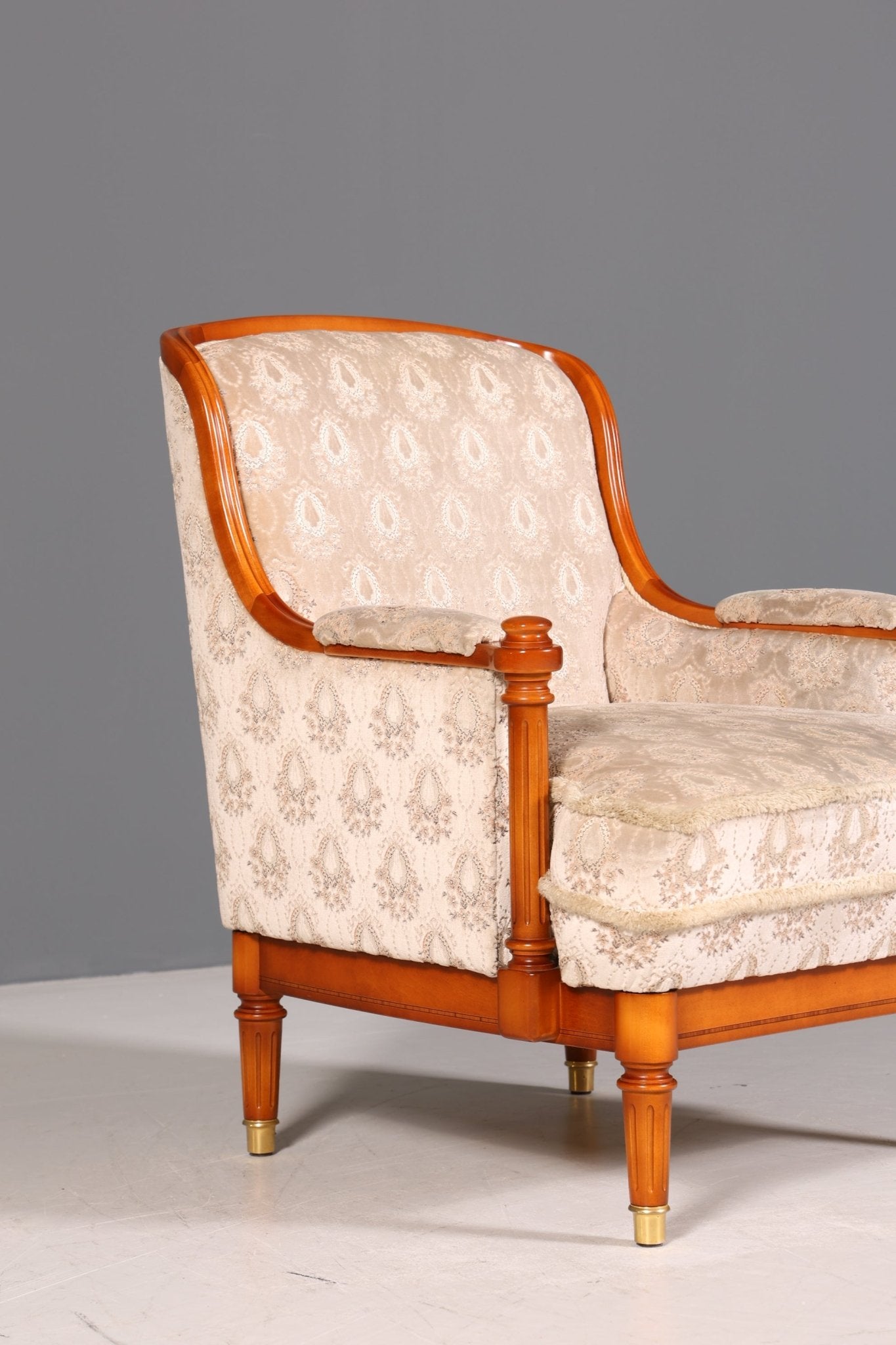 Beautiful original &quot;Warrings&quot; armchair Chippendale armchair antique style upholstered armchair 1 of 2