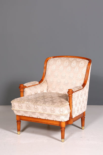 Beautiful original &quot;Warrings&quot; armchair Chippendale armchair antique style upholstered armchair 1 of 2