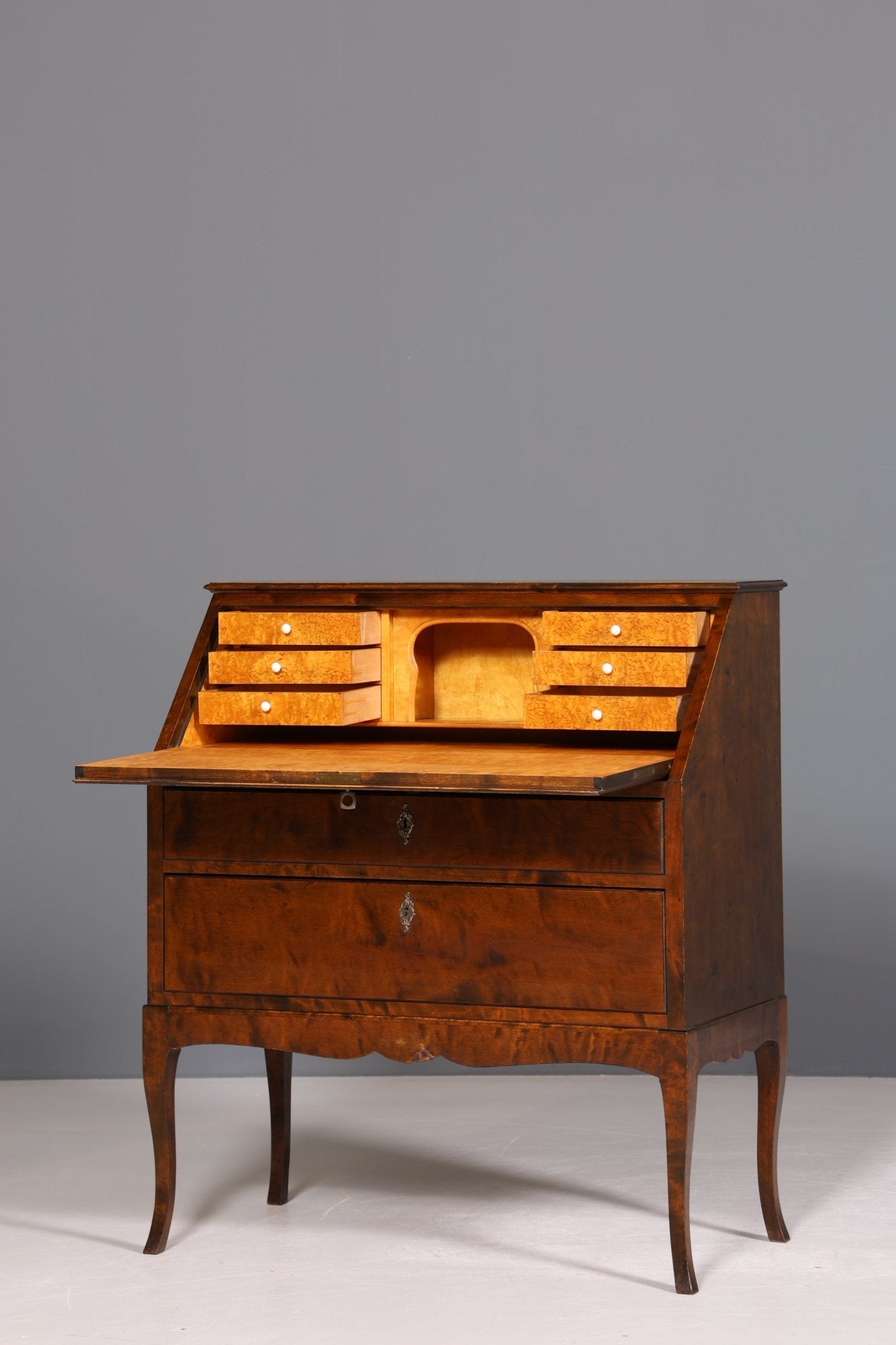 Beautiful secretary in Art Deco style antique around 1930 office chest of drawers writing chest