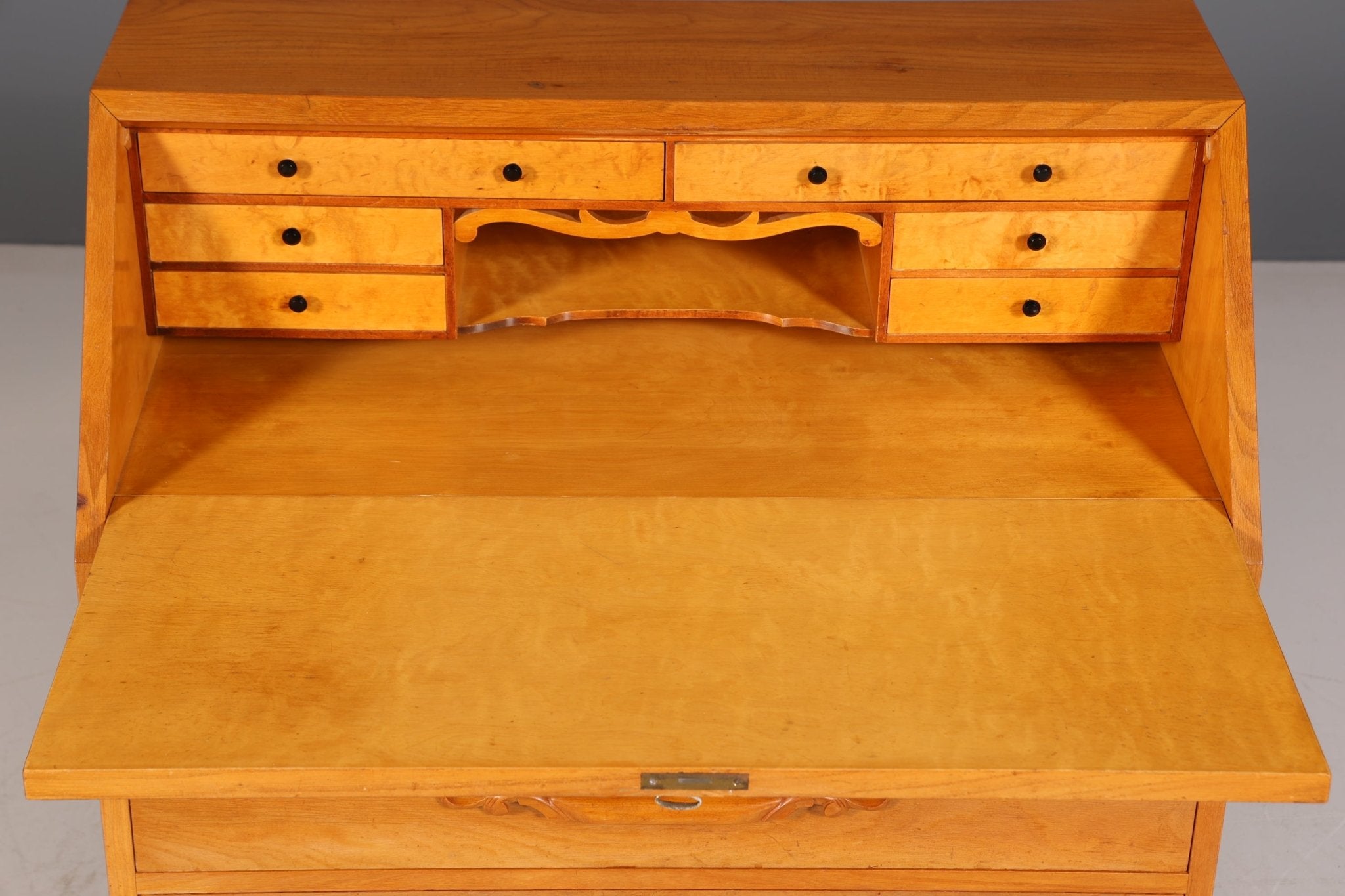 Beautiful secretary around 1930 office chest of drawers cherry wood secretary desk chest of drawers