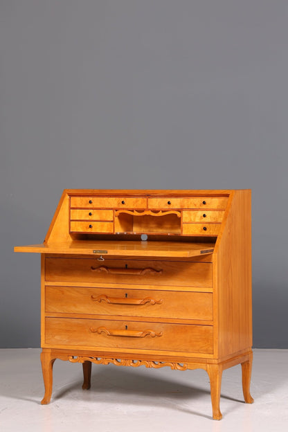 Beautiful secretary around 1930 office chest of drawers cherry wood secretary desk chest of drawers