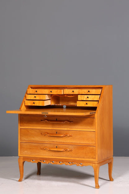 Beautiful secretary around 1930 office chest of drawers cherry wood secretary desk chest of drawers