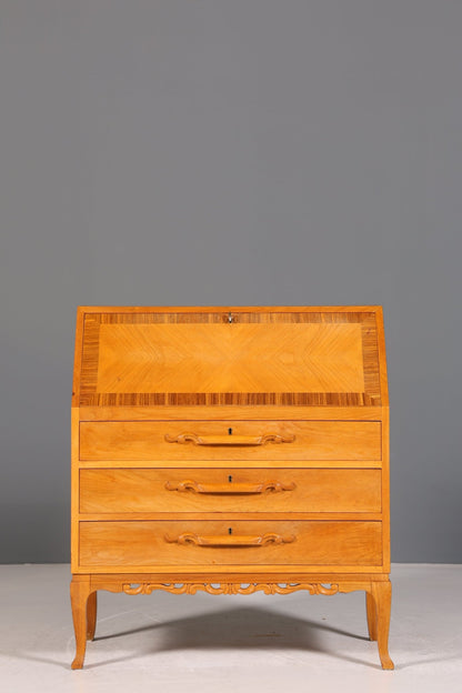 Beautiful secretary around 1930 office chest of drawers cherry wood secretary desk chest of drawers