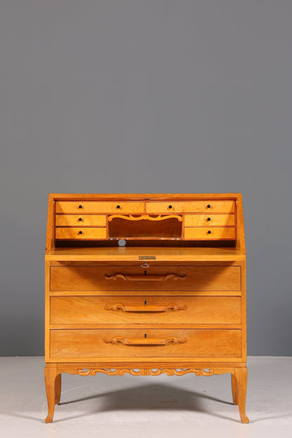 Beautiful secretary around 1930 office chest of drawers cherry wood secretary desk chest of drawers