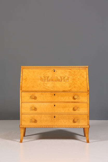 Beautiful secretary around 1930 writing furniture real wood chest of drawers Office Desk Secretary