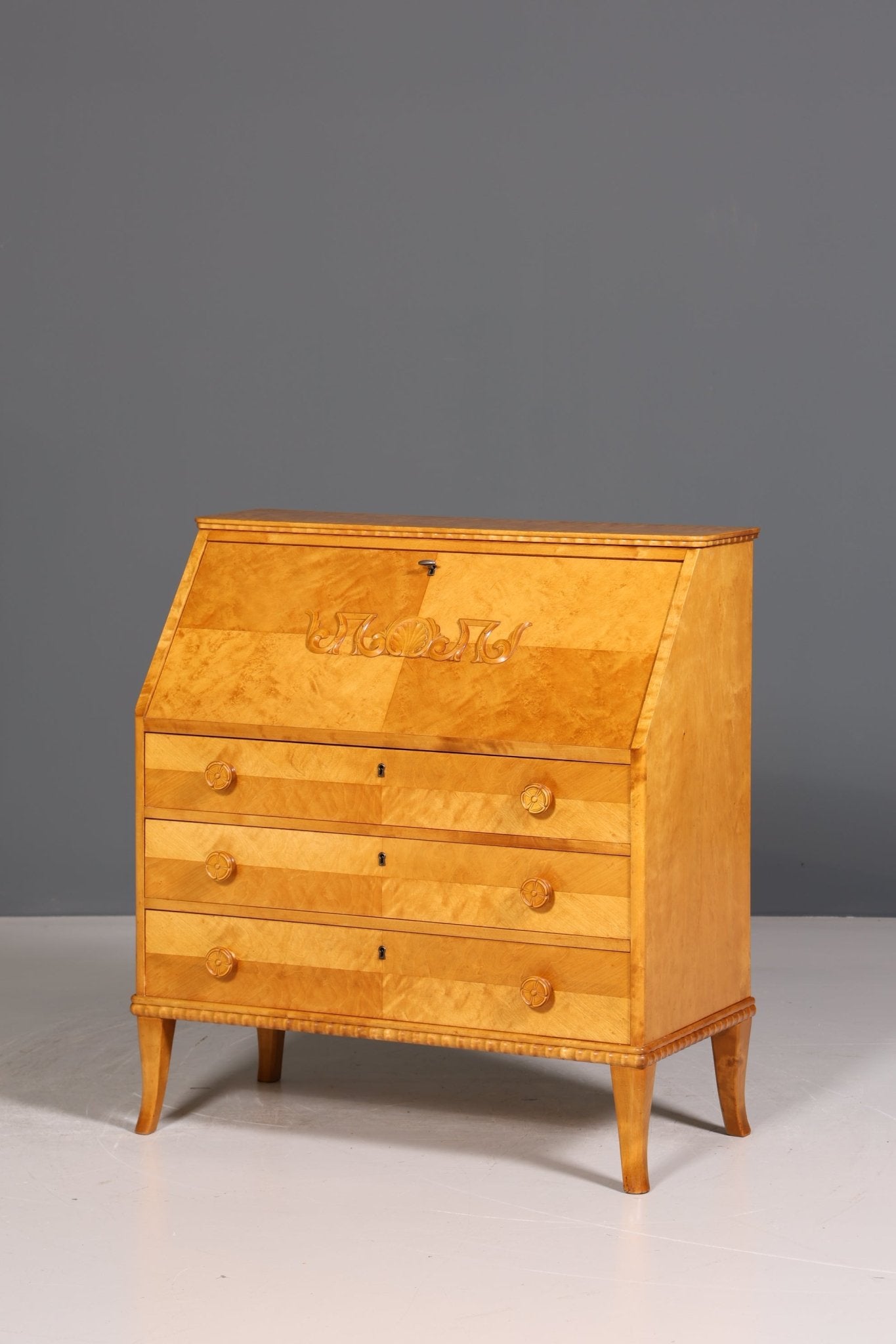 Wunderschöner Sekretär um 1930 Schreibmöbel echt Holz Kommode Office Desk Secretary