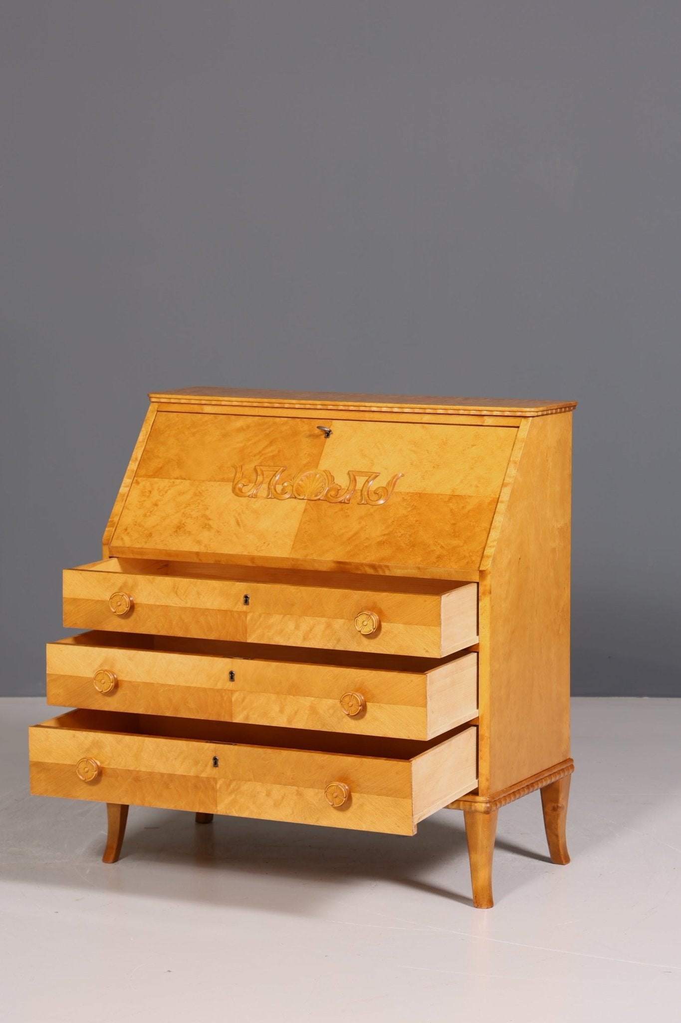 Wunderschöner Sekretär um 1930 Schreibmöbel echt Holz Kommode Office Desk Secretary