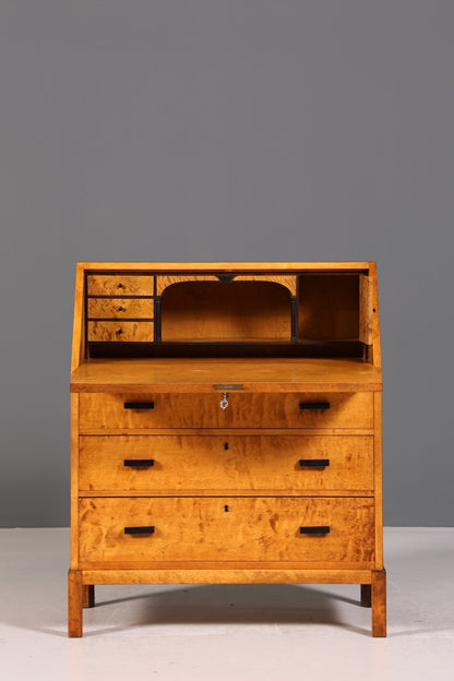 Beautiful secretary around 1940 writing furniture real wood chest of drawers desk