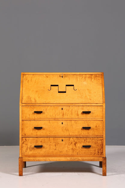 Beautiful secretary around 1940 writing furniture real wood chest of drawers desk