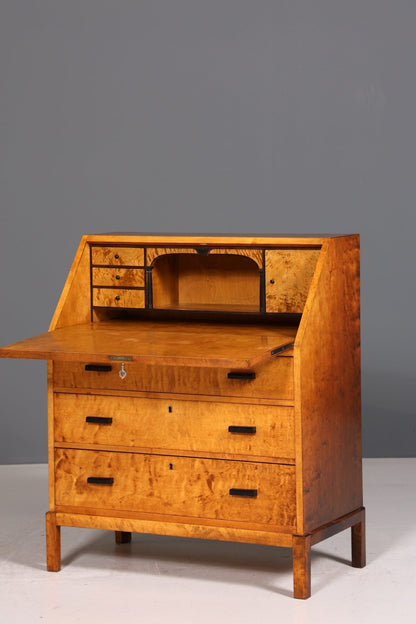 Beautiful secretary around 1940 writing furniture real wood chest of drawers desk