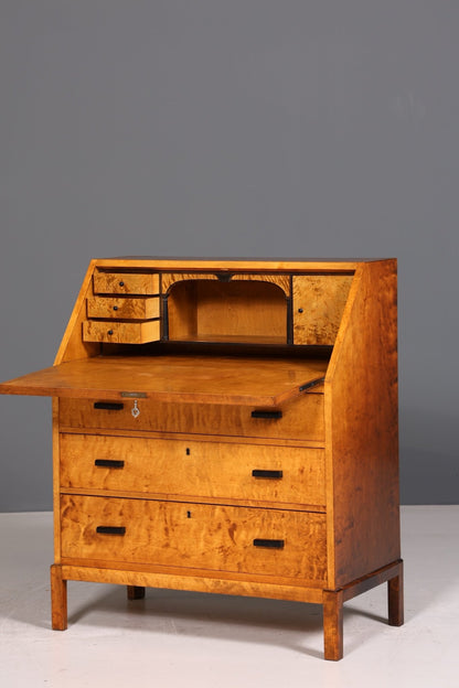 Beautiful secretary around 1940 writing furniture real wood chest of drawers desk