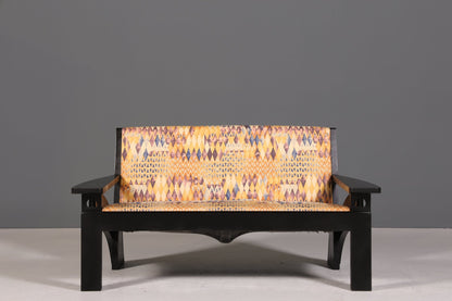 Beautiful Cassina Hill House Couch Design Italian Sofa 1980s by Charles Rennie Mackintosh 1 of 2