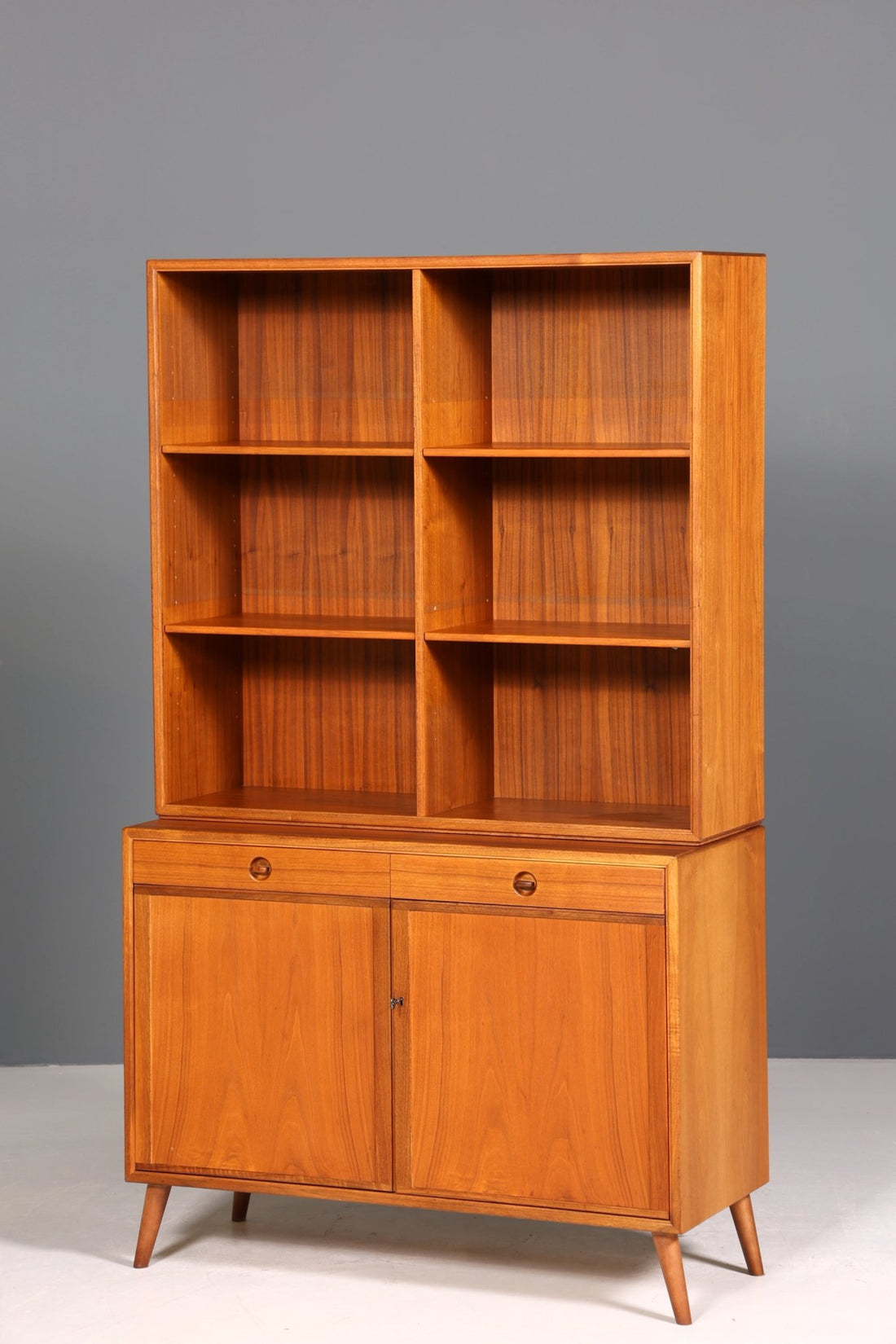 Wunderschönes Mid Century Regal Made in Denmark echt Holz Schrank Danish Design Retro Kommode Vintage Bücherregal 60er Jahre 2 von 2