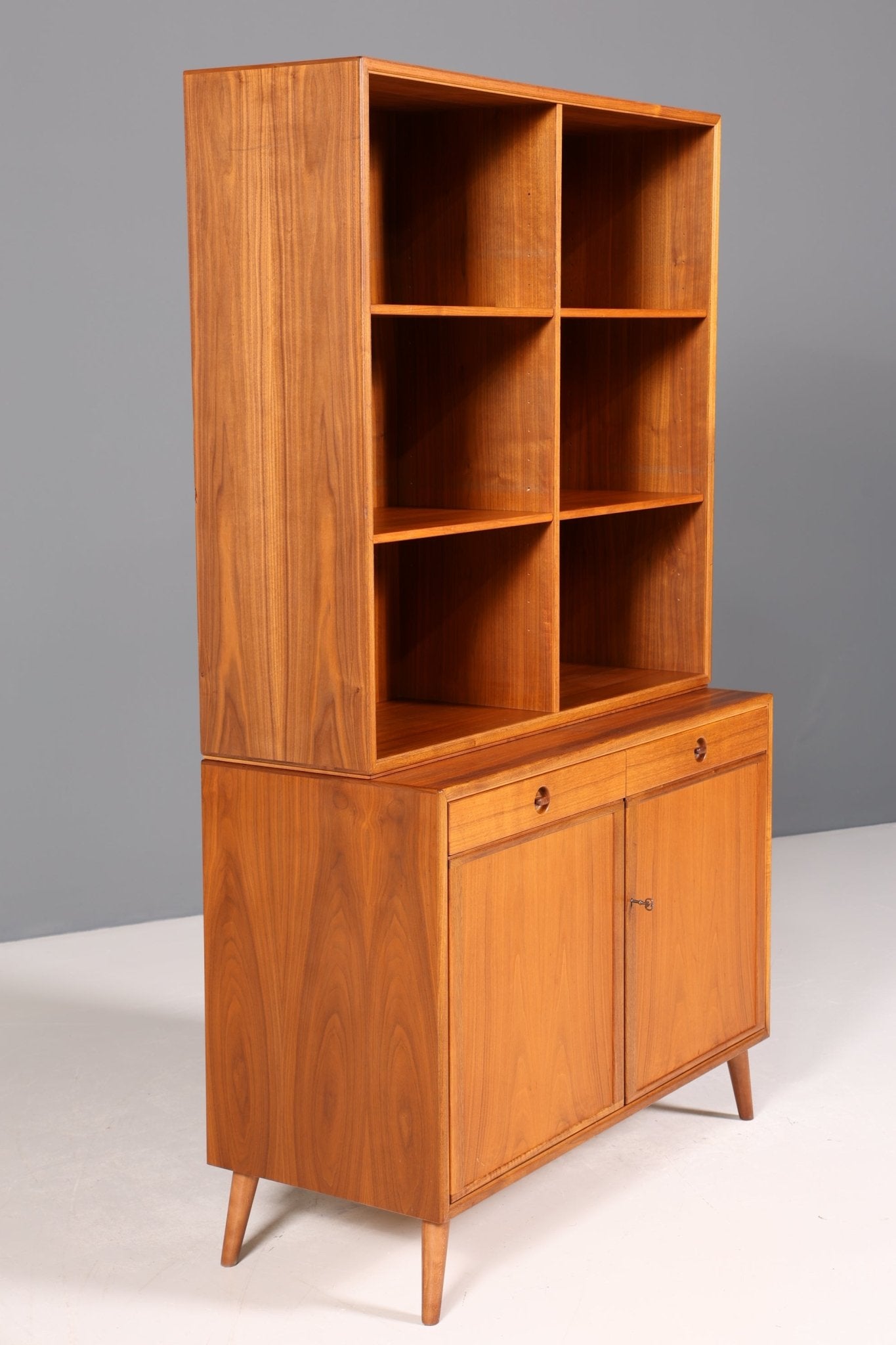 Wunderschönes Mid Century Regal Made in Denmark echt Holz Schrank Danish Design Retro Kommode Vintage Bücherregal 60er Jahre 2 von 2