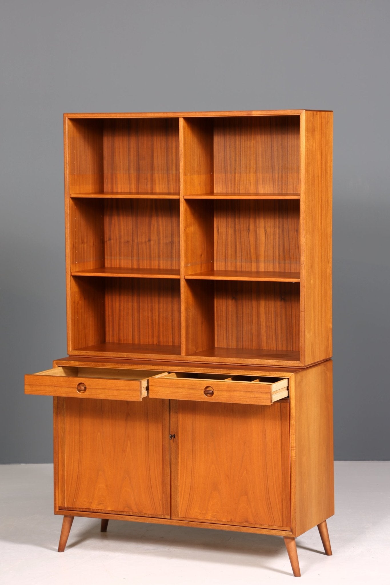 Wunderschönes Mid Century Regal Made in Denmark echt Holz Schrank Danish Design Retro Kommode Vintage Bücherregal 60er Jahre 2 von 2